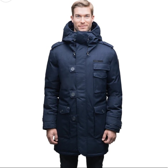 S navy blue Winter parka Jacket, fits like a M.  Better then goose/knuckle parka - Picture 2 of 5